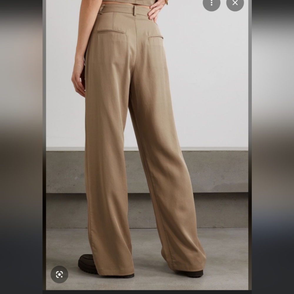 Reformation Tan Wide Leg Pants